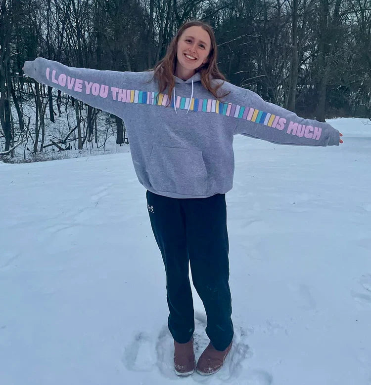 LoveYou - Hoodie met een boodschap