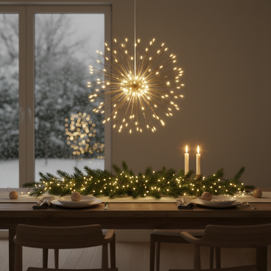 Vuurwerk Hanglamp – Magische Hangende Lichtshows