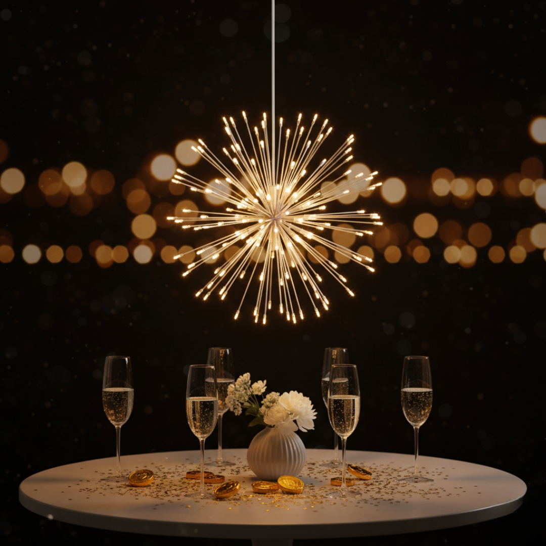 Vuurwerk Hanglamp – Magische Hangende Lichtshows