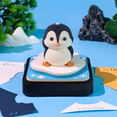Magic Calendar 2026 – Pingouin avec Éclairage