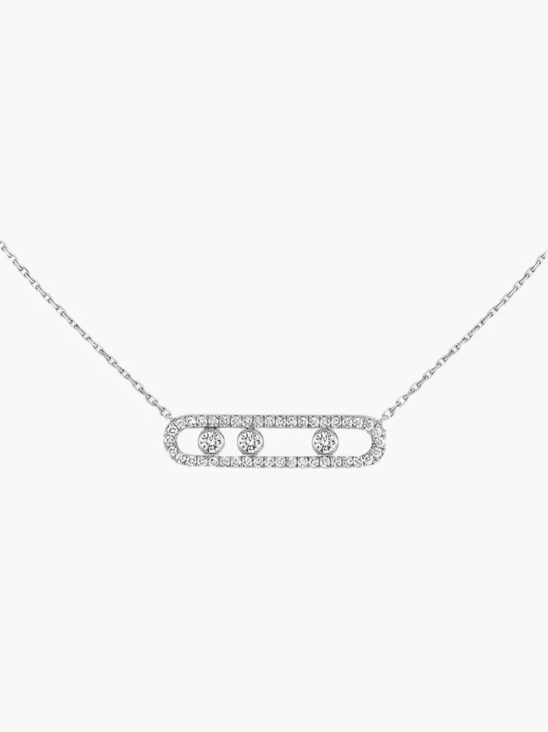 Lara - Collier élégant avec diamants mobiles