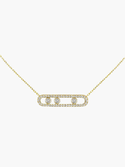 Lara - Collier élégant avec diamants mobiles