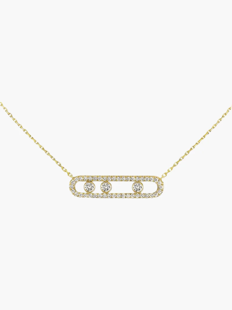 Lara - Collier élégant avec diamants mobiles