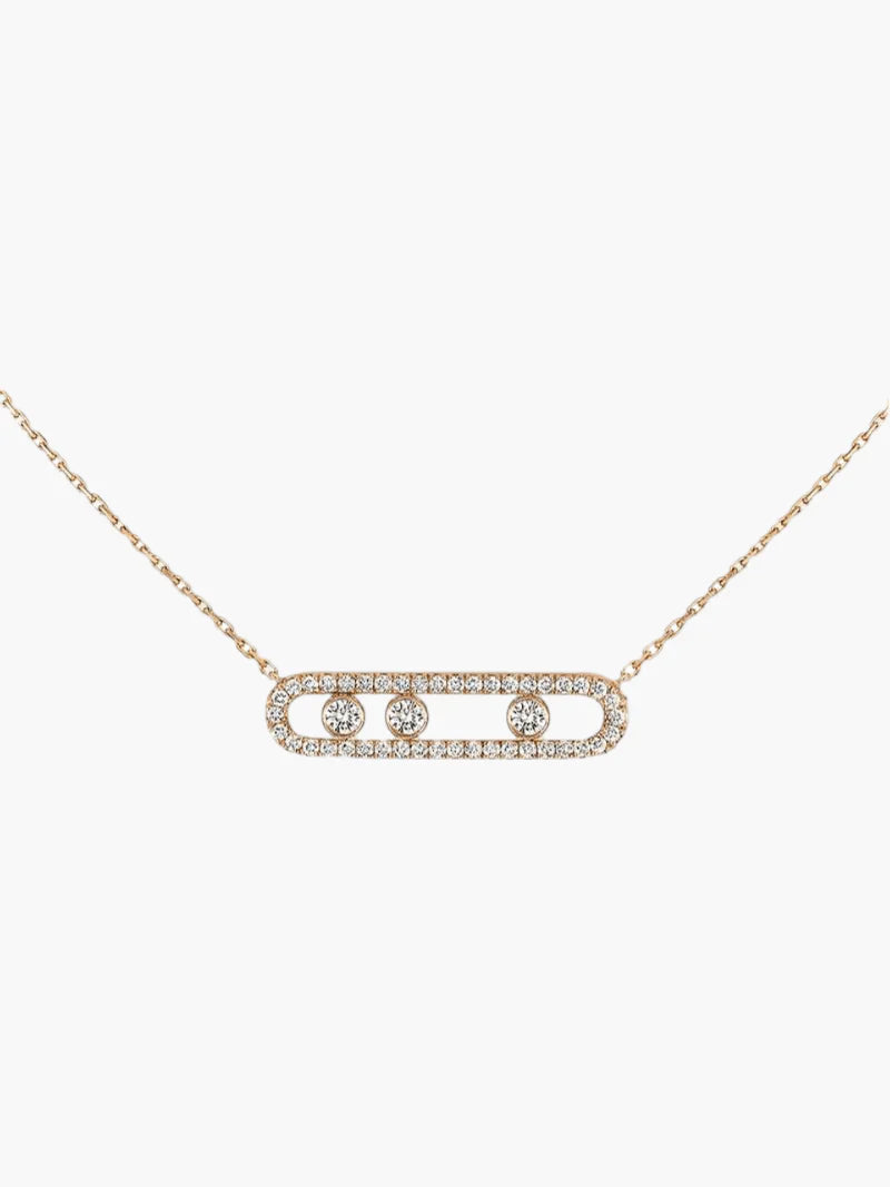 Lara - Collier élégant avec diamants mobiles