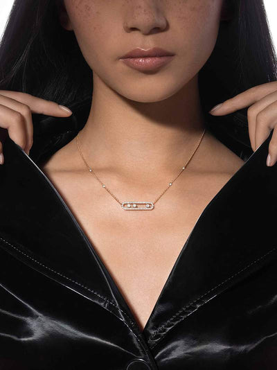 Lara - Collier élégant avec diamants mobiles