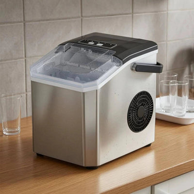 Draagbare ijsblokjesmachine - compact & automatisch