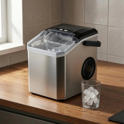 Draagbare ijsblokjesmachine - compact & automatisch