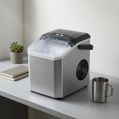 Draagbare ijsblokjesmachine - compact & automatisch