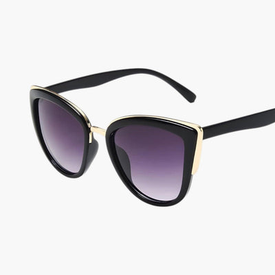Dames Zonnebril met Cat Eye en Verloop-Glazen
