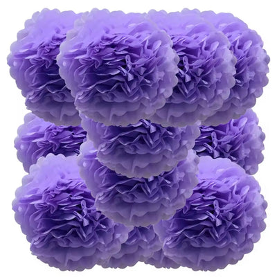 Pompom - Kleurrijke Feestdecoratie Voor Bruiloften En Feestdagen - 12 Stuks