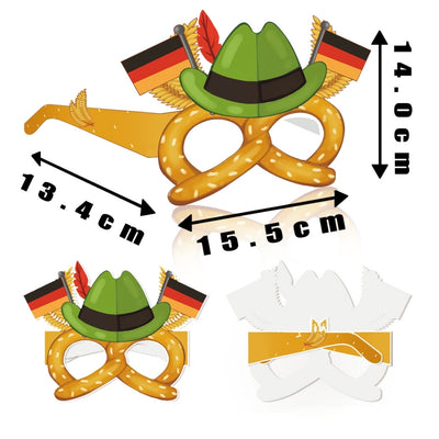 Oktoberfest Brillen - Grappige Duitse Fotoaccessoires Voor Feesten