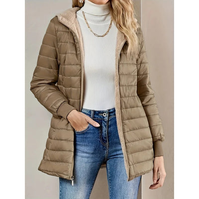 Fleece Gevoerde Jas Met Rits - Annelle