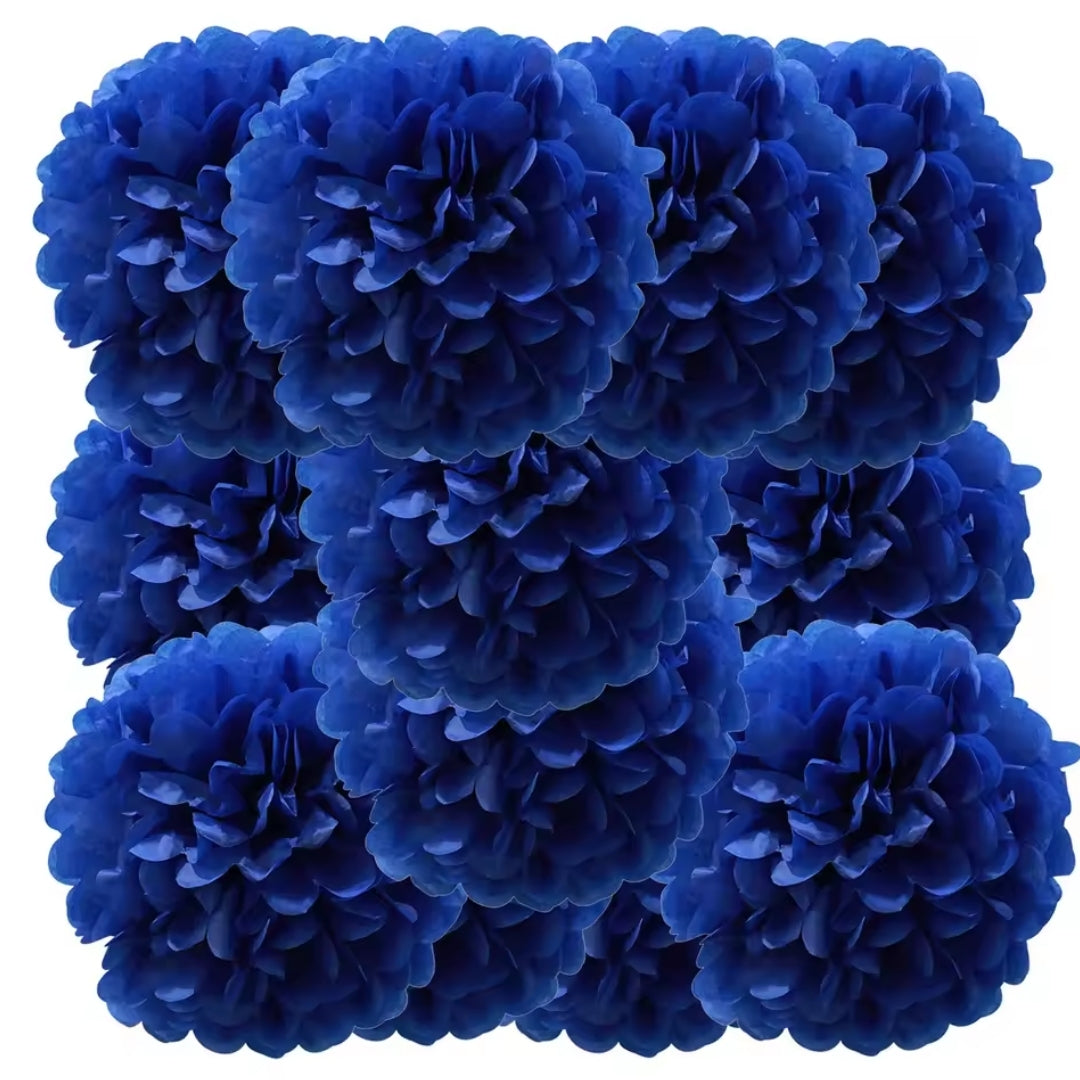 Pompom - Kleurrijke Feestdecoratie Voor Bruiloften En Feestdagen - 12 Stuks