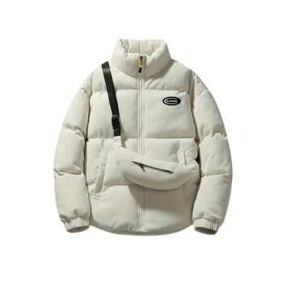 Corduroy Winterjas Dames Met Schoudertas - Emmy