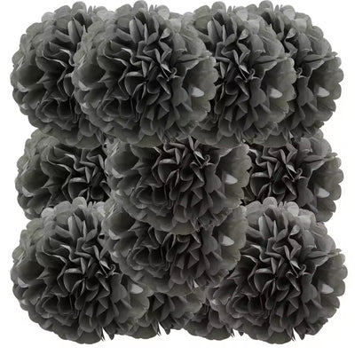 Pompom - Kleurrijke Feestdecoratie Voor Bruiloften En Feestdagen - 12 Stuks