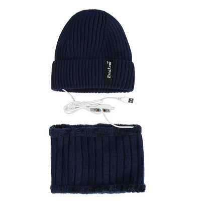 Verwarmde Muts En Sjaal Set - USB Met 3 Warmtestanden