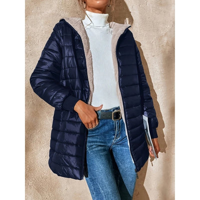 Fleece Gevoerde Jas Met Rits - Annelle