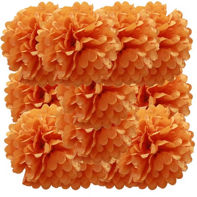 Pompom - Kleurrijke Feestdecoratie Voor Bruiloften En Feestdagen - 12 Stuks