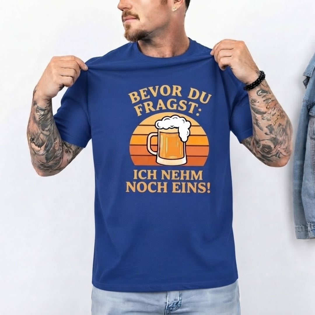 Oktoberfest Bier T-Shirt - Ich Nehm Noch Eins!