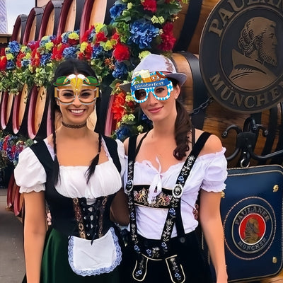 Oktoberfest Brillen - Grappige Duitse Fotoaccessoires Voor Feesten