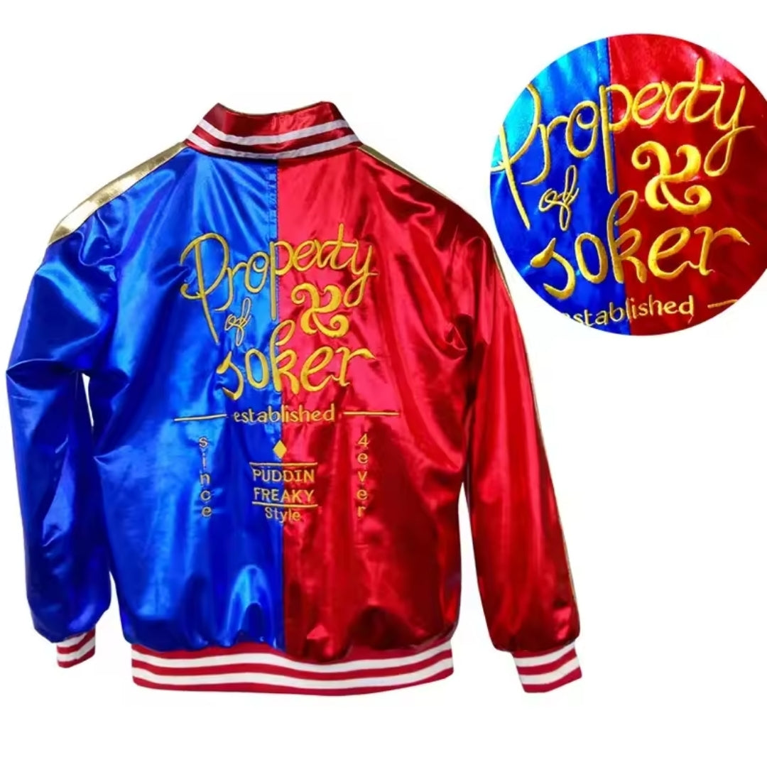 Halloween Kostuum Harley Quinn - Set met Jas en Broek