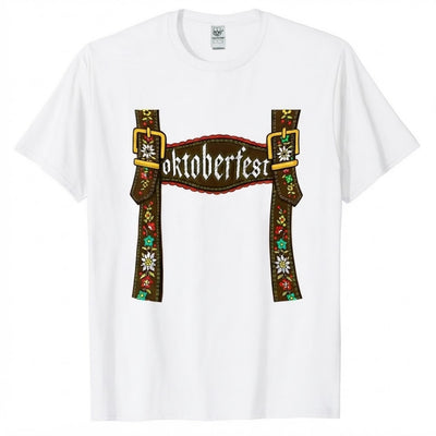 Oktoberfest Lederhosen T-Shirt Heren - Mark