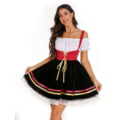Oktoberfest Dirndl Met Traditionele Corsetstijl - Manuela