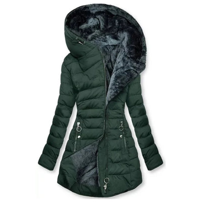Lange Dames Winterjas Met Capuchon - Bonny