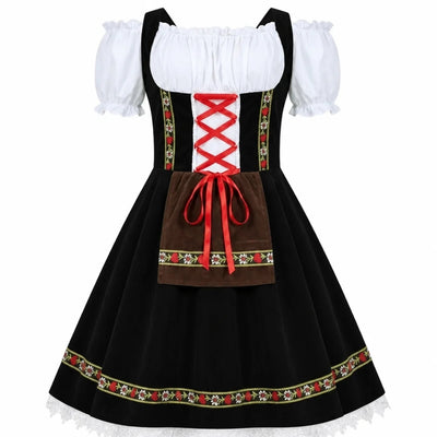 Oktoberfest Dirndl Jurk Dames - Traditionele Beierse Stijl Met Elegante Pasvorm