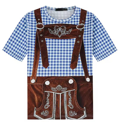 Bavaria Lederhosen T-Shirt - 3D Design Voor Heren