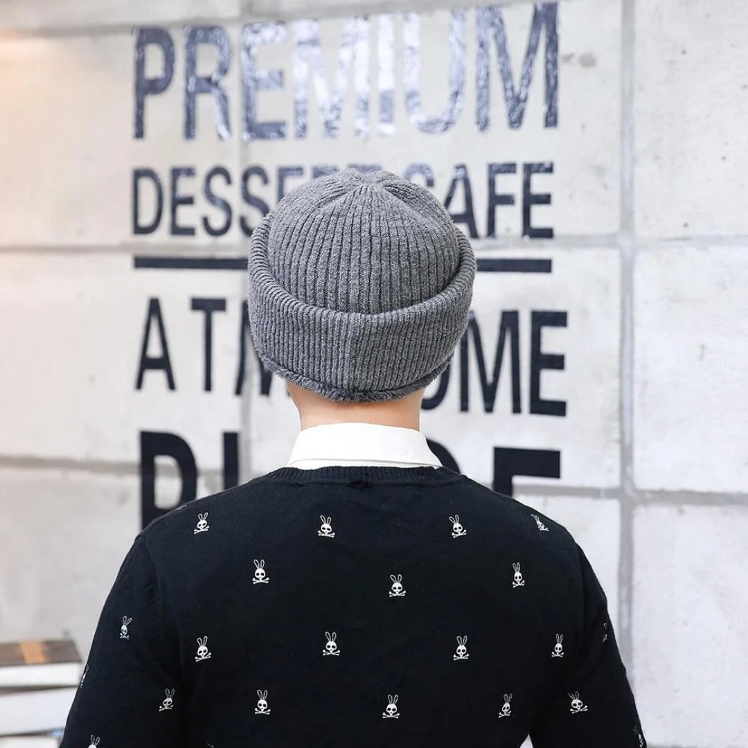 Gebreide Unisex Muts Met Sjaal En Nekwarmer Voor de Winter - Niv