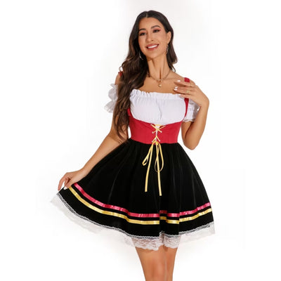 Oktoberfest Dirndl Met Traditionele Corsetstijl - Manuela