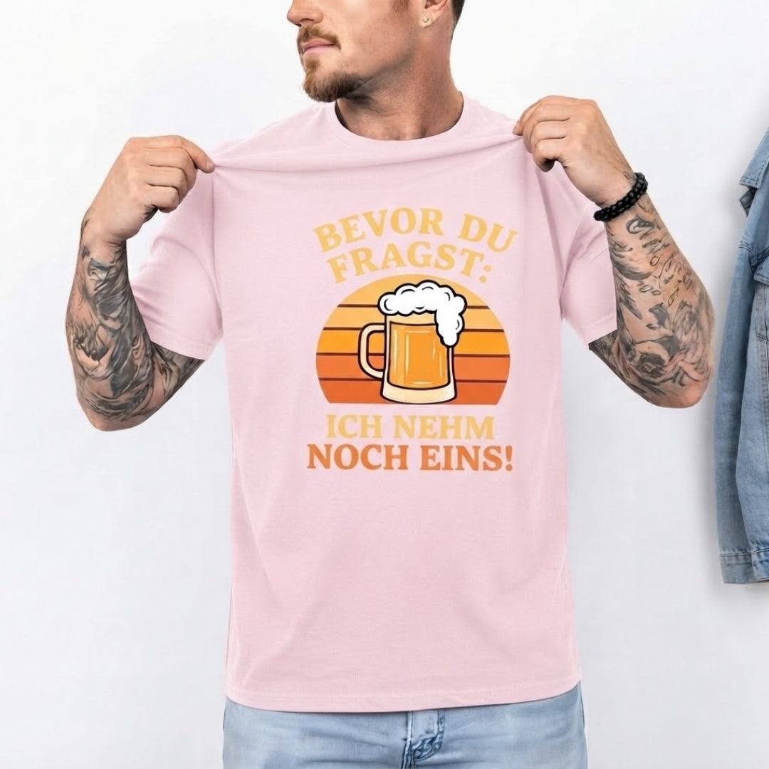 Oktoberfest Bier T-Shirt - Ich Nehm Noch Eins!