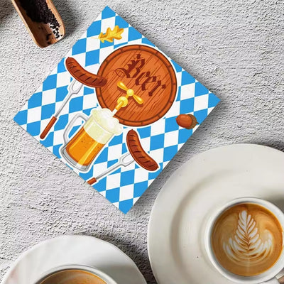 Oktoberfest Servetten - Feestelijke Bierprint Voor Tafel