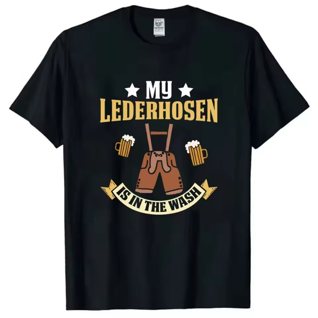 Oktoberfest Lederhosen T-Shirt Heren - Mark