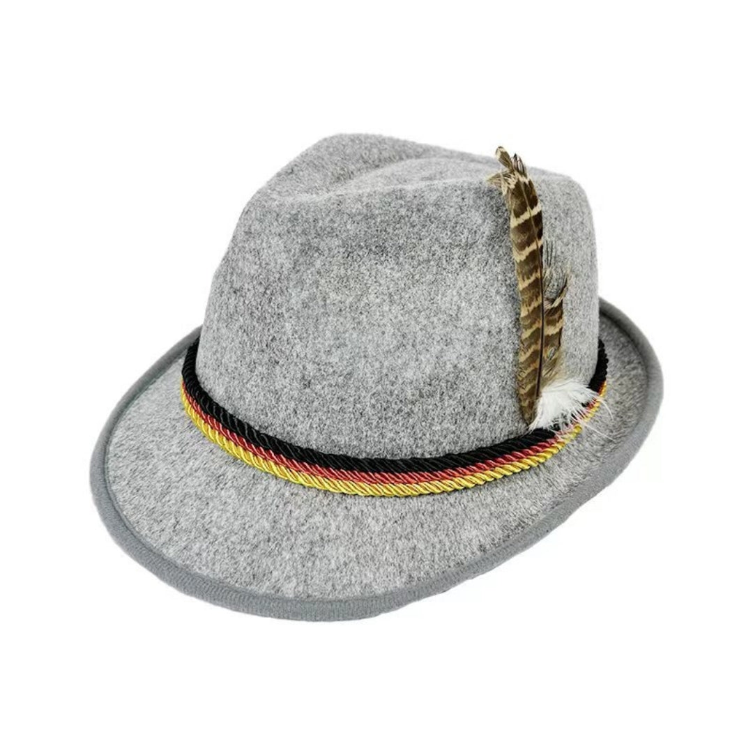 Tiroler Hoedje - Duitse Stijl Met Decoratieve Veer