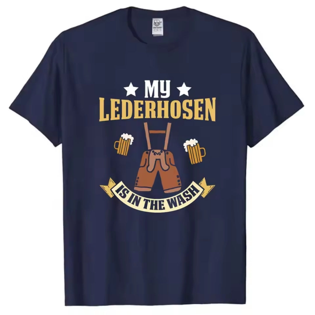 Oktoberfest Lederhosen T-Shirt Heren - Mark