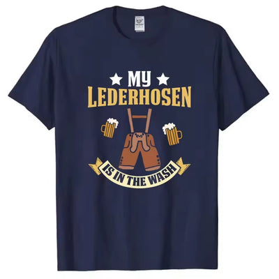 Oktoberfest Lederhosen T-Shirt Heren - Mark