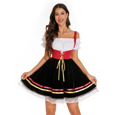 Oktoberfest Dirndl Met Traditionele Corsetstijl - Manuela