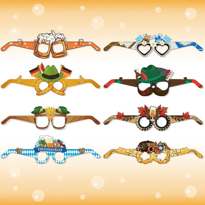 Oktoberfest Brillen - Grappige Duitse Fotoaccessoires Voor Feesten