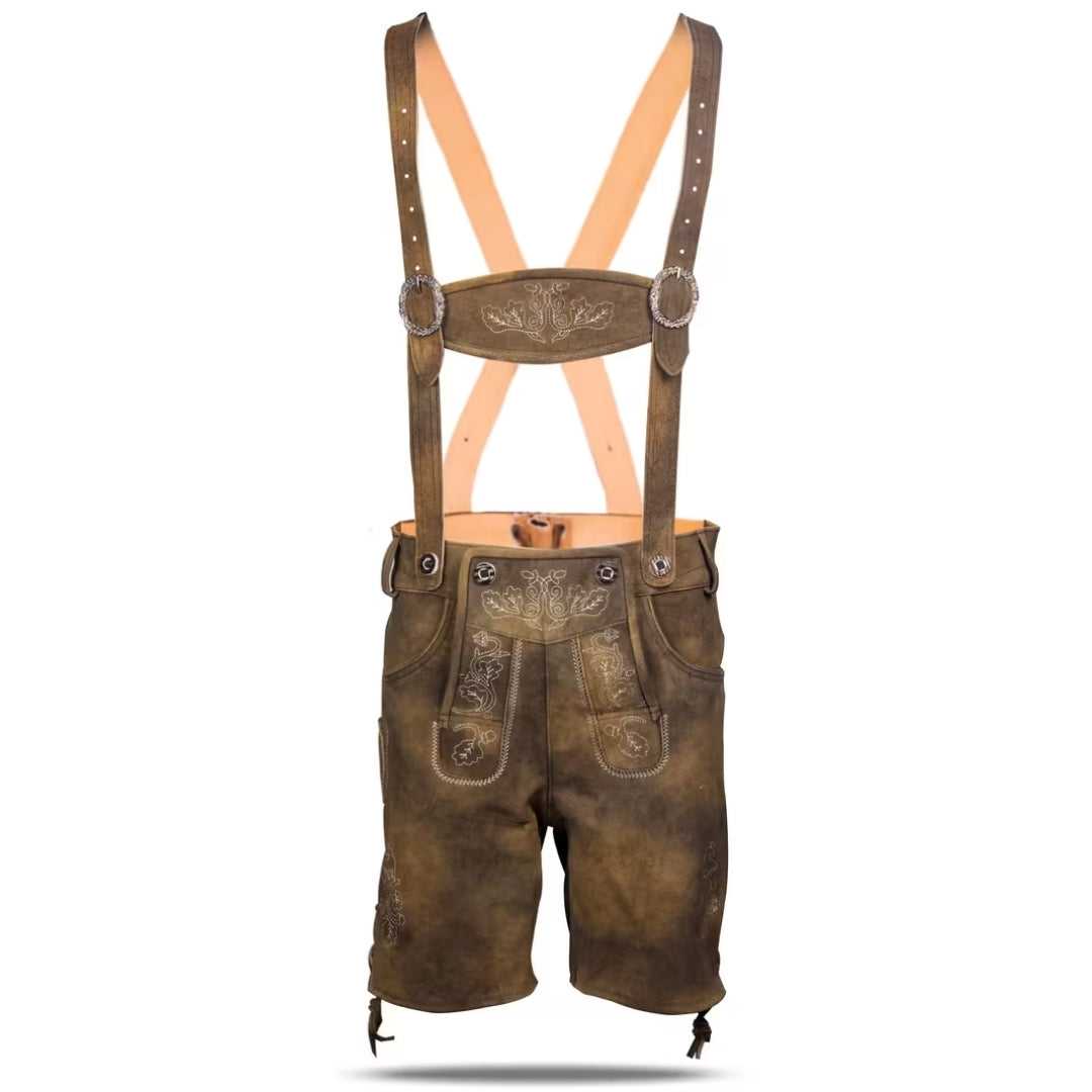 Traditionele Lederhosen Origineel - Echt Leer Met Bretels