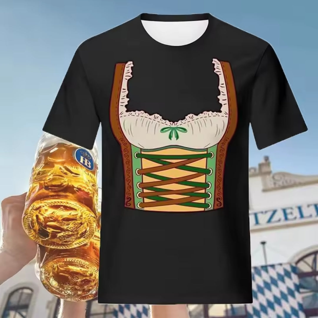 Oktoberfest T-Shirt - Vintage 3D Bierfestival Print