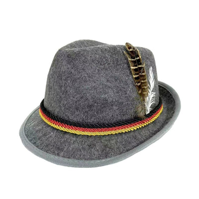 Tiroler Hoedje - Duitse Stijl Met Decoratieve Veer
