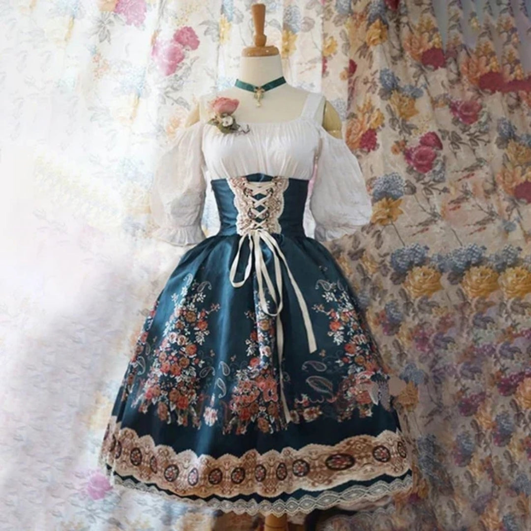 Traditionele Oktoberfest Dirndl Voor Dames - Beierse Elegante Pasvorm