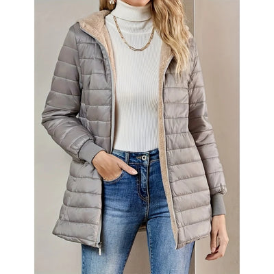 Fleece Gevoerde Jas Met Rits - Annelle