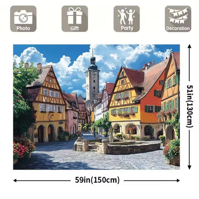 Oktoberfest Decoratie - Feestelijk München Achtergronddoek