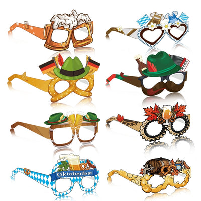 Oktoberfest Brillen - Grappige Duitse Fotoaccessoires Voor Feesten