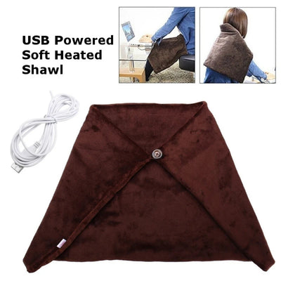 Verwarmde Sjaal en Deken - USB Warmtewrap Voor Schouders en Knieën