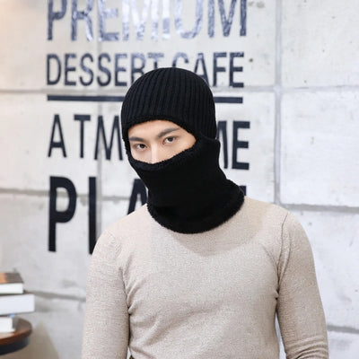 Gebreide Unisex Muts Met Sjaal En Nekwarmer Voor de Winter - Niv