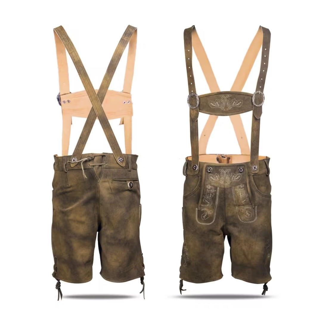 Traditionele Lederhosen Origineel - Echt Leer Met Bretels